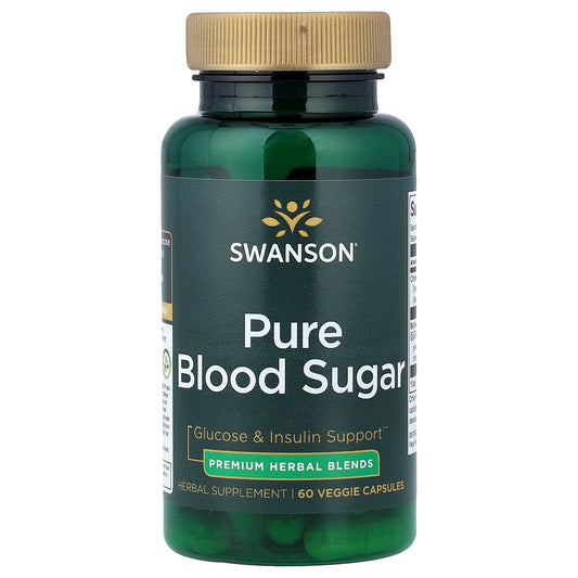 Swanson, Pure Blood Sugar , 60 Veggie Capsules - Image 1