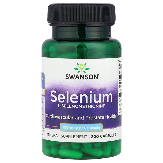 Swanson, Selenium, 100 mcg, 200 Capsules - Image 1