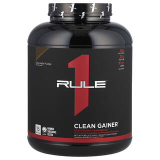 Rule One Proteins Clean Gainer Chocolate Fudge 4.93 lb Weight Gain Powder