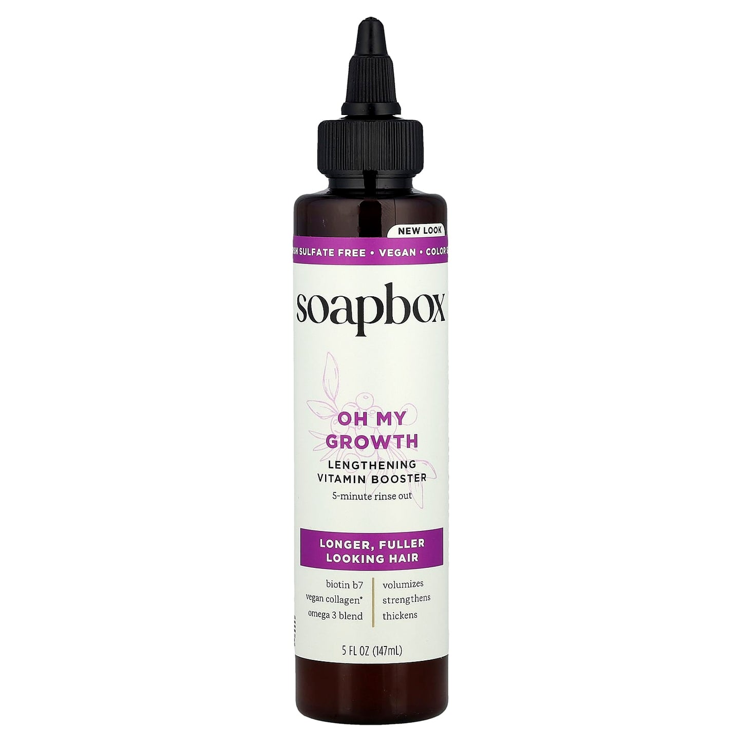 Soapbox, Oh My Growth, Lengthening Vitamin Booster, 5 fl oz (147 ml) - Image 1