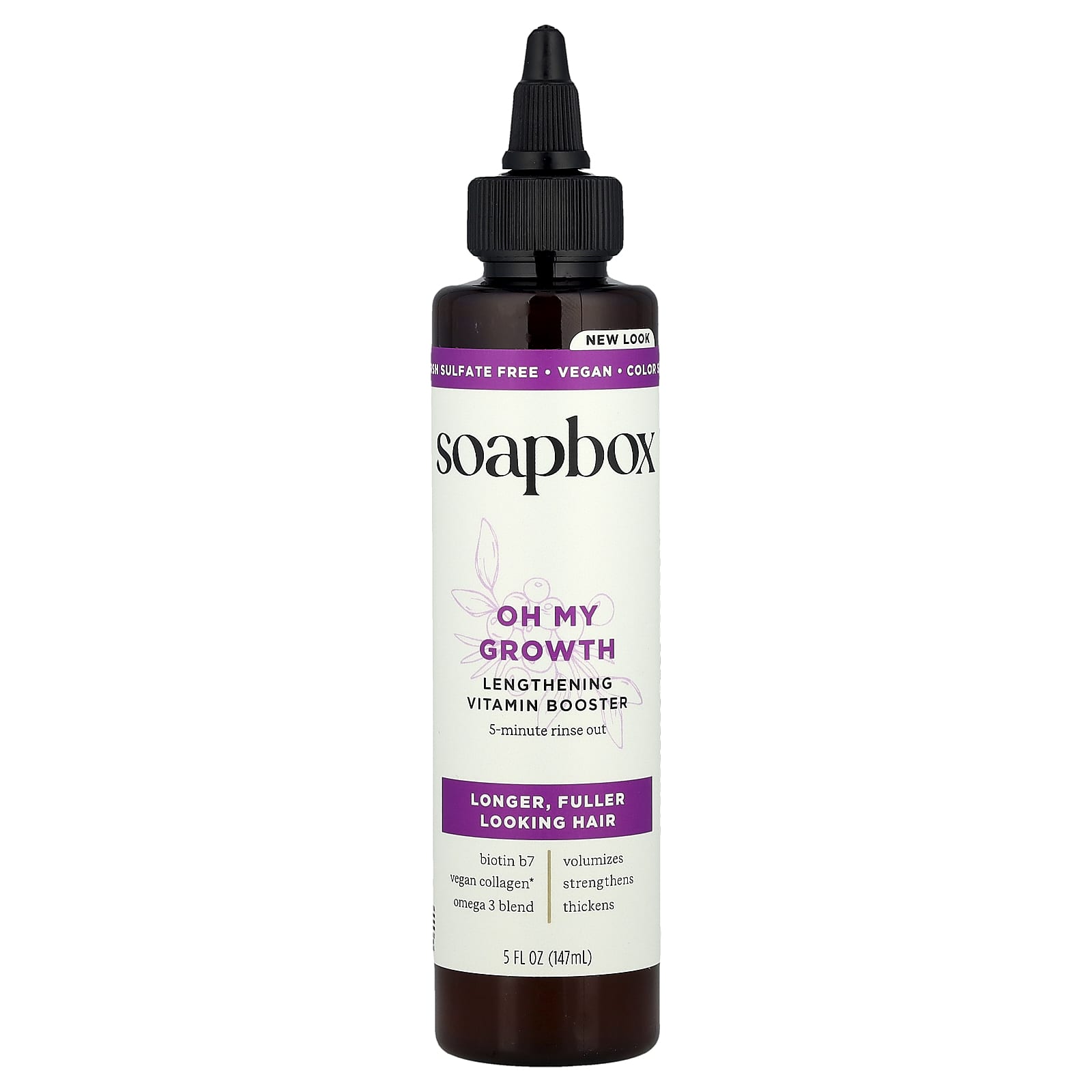 Soapbox, Oh My Growth, Lengthening Vitamin Booster, 5 fl oz (147 ml) - Image 1