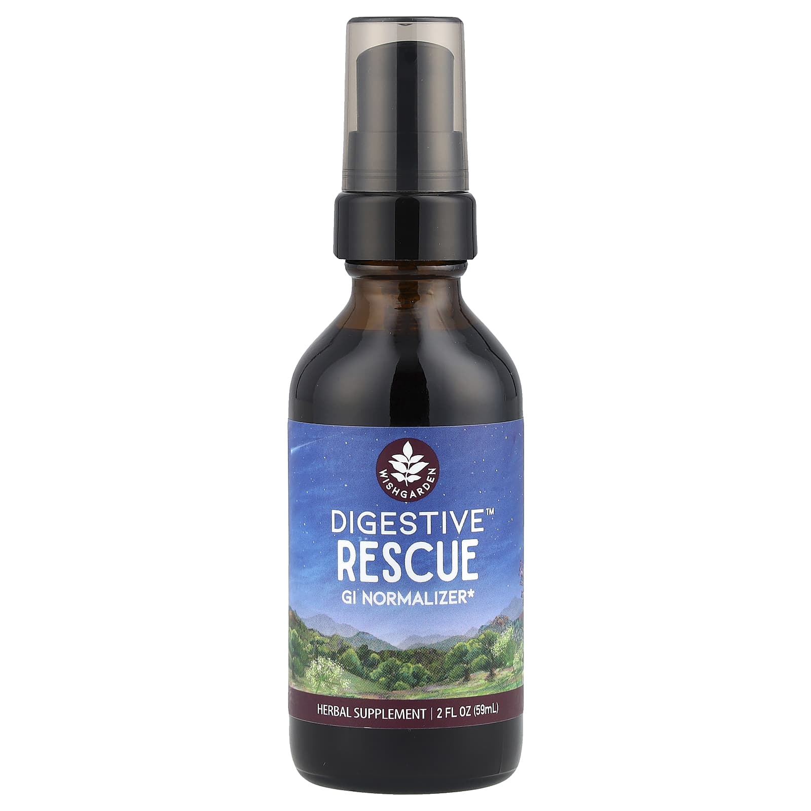 WishGarden Herbs, Digestive™ Rescue, 2 fl oz (59 ml) - Image 1