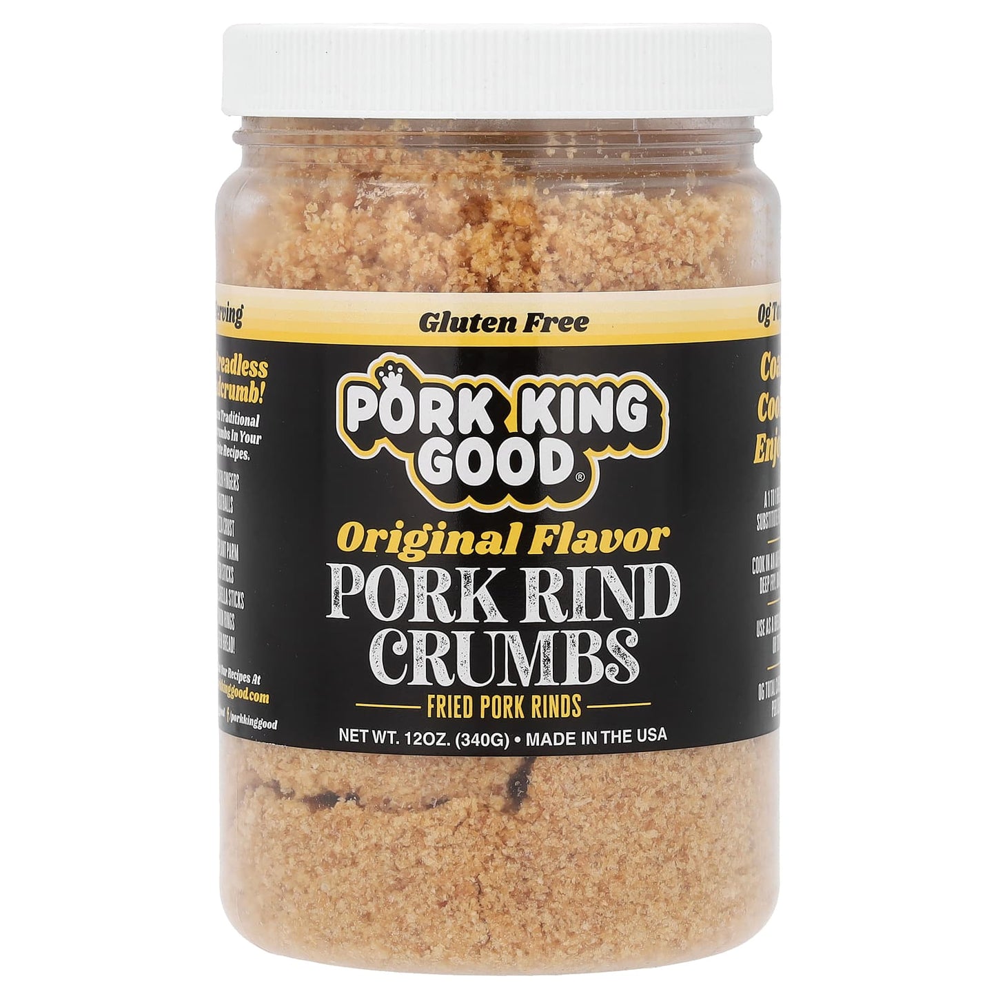 Pork King Good, Pork Rind Crumbs, Original, 12 oz (340 g) - Image 1