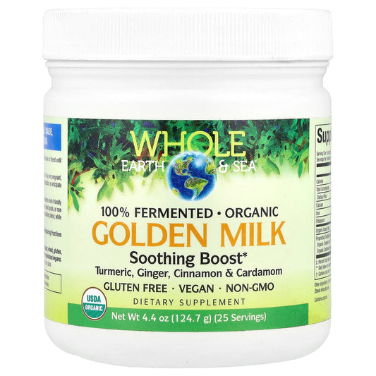 Natural Factors, Whole Earth & Sea®, Golden Milk Soothing Boost, 4.4 oz (124.7 g) - Image 1