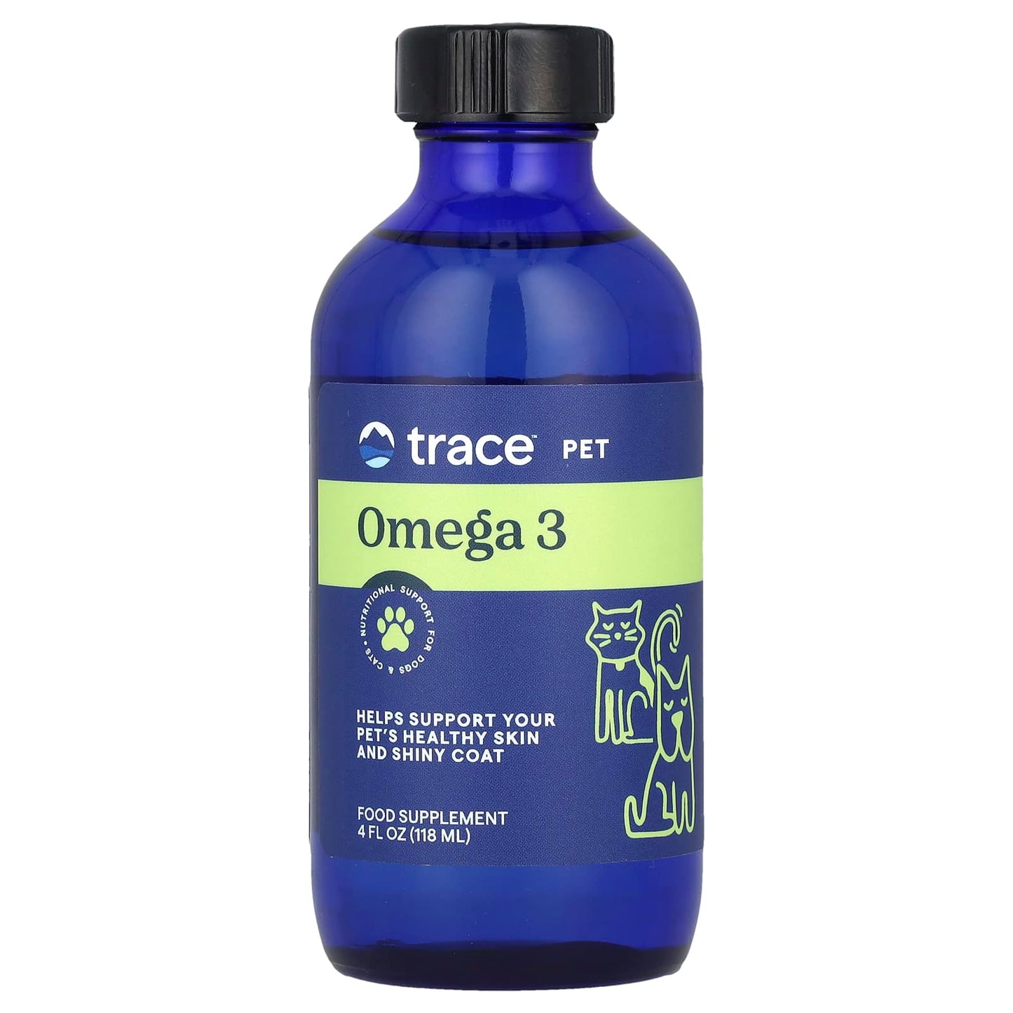 Trace, Pet, Omega 3, For Dogs and Cats, 4 fl oz (118 ml) - Image 1