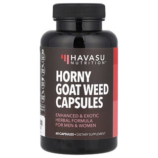 Boost Energy & Stamina with Havasu Nutrition's Horny Goat Weed 60 Capsules