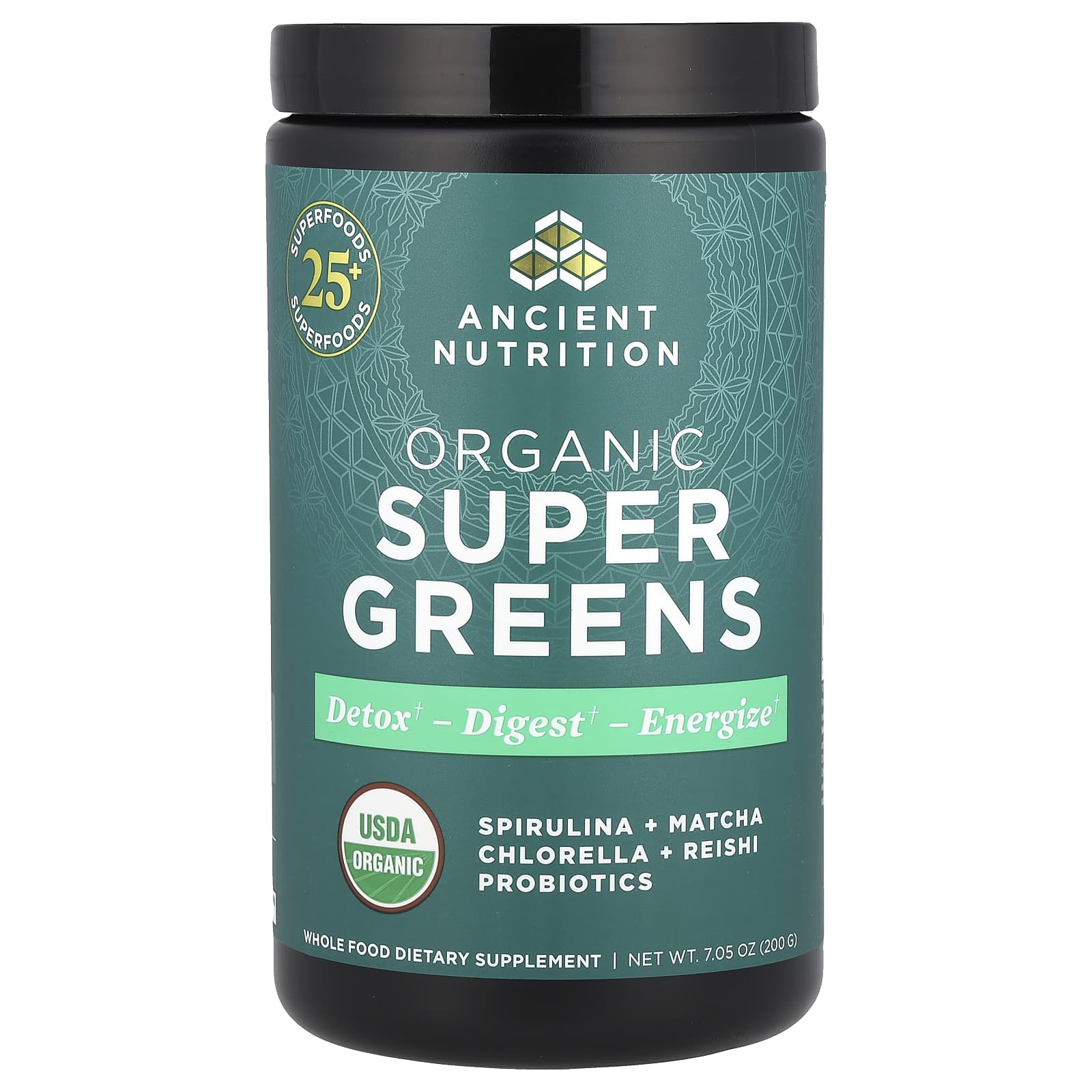 Ancient Nutrition Organic Super Greens Powder - Detox, Energize & Thrive - Image 1
