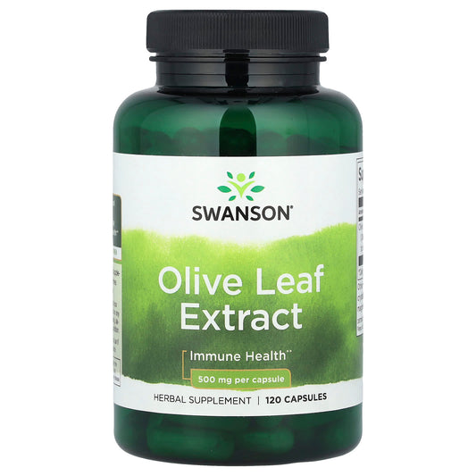 Swanson, Olive Leaf Extract, 500 mg, 120 Capsules - Image 1