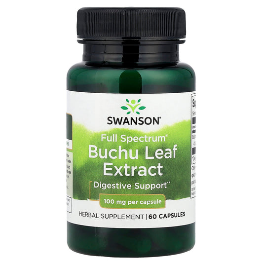 Swanson, Full Spectrum® Buchu Leaf Extract, 100 mg, 60 Capsules - Image 1