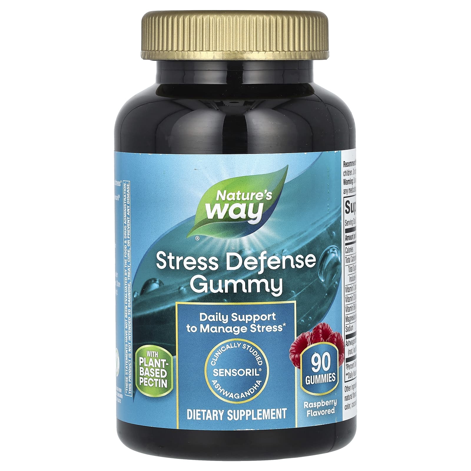 Nature's Way, Stress Defense Gummy, Raspberry, 90 Gummies - Image 1
