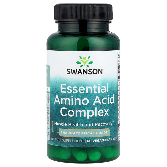 Swanson, Essential Amino Acid Complex, 60 Vegan Capsules - Image 1