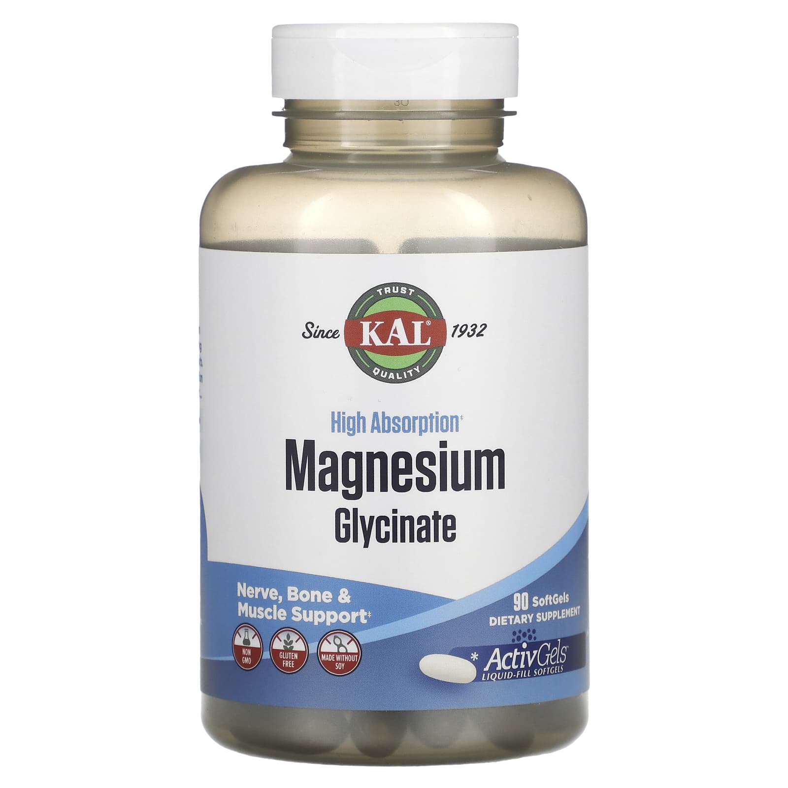 High Absorption Magnesium Glycinate for Nerve, Bone, and Muscle Support - Image 1