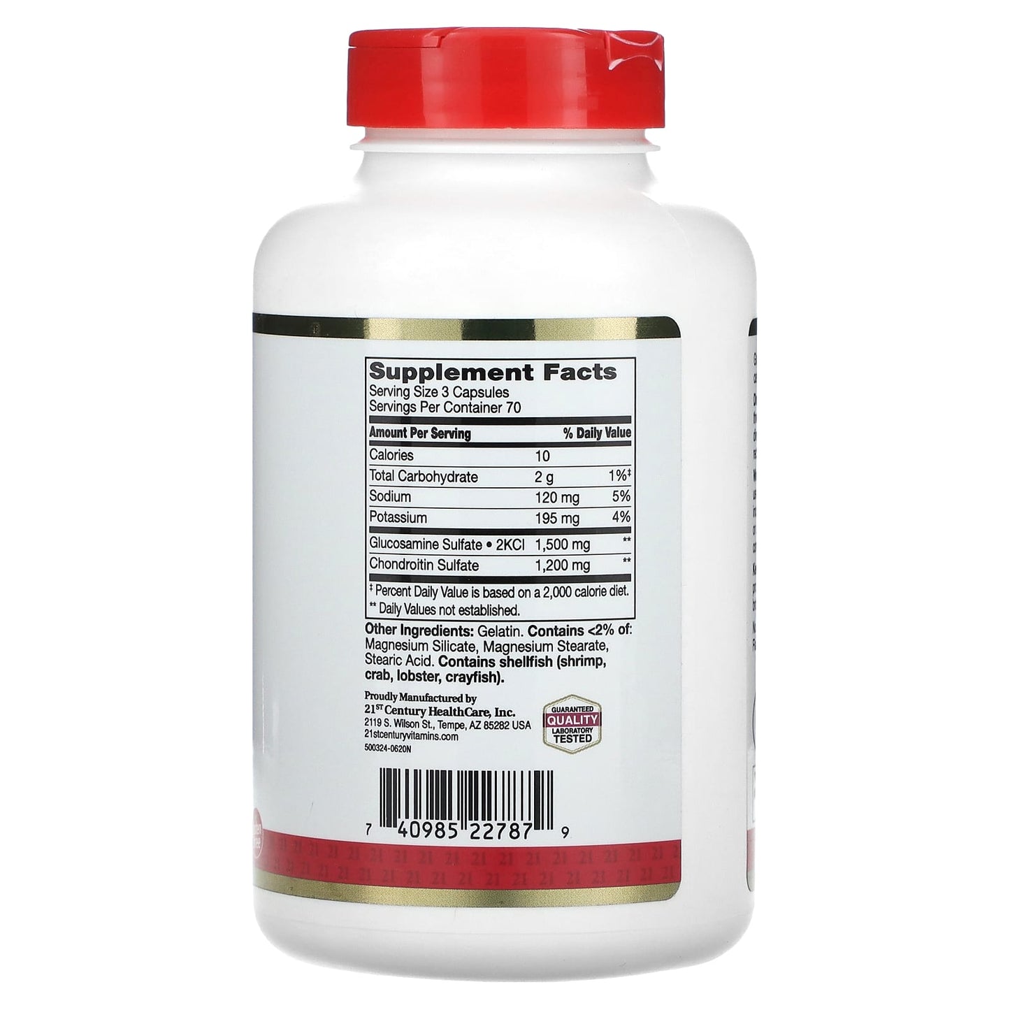 Double Strength Glucosamine Chondroitin Supplement for Joint Health - Image 2