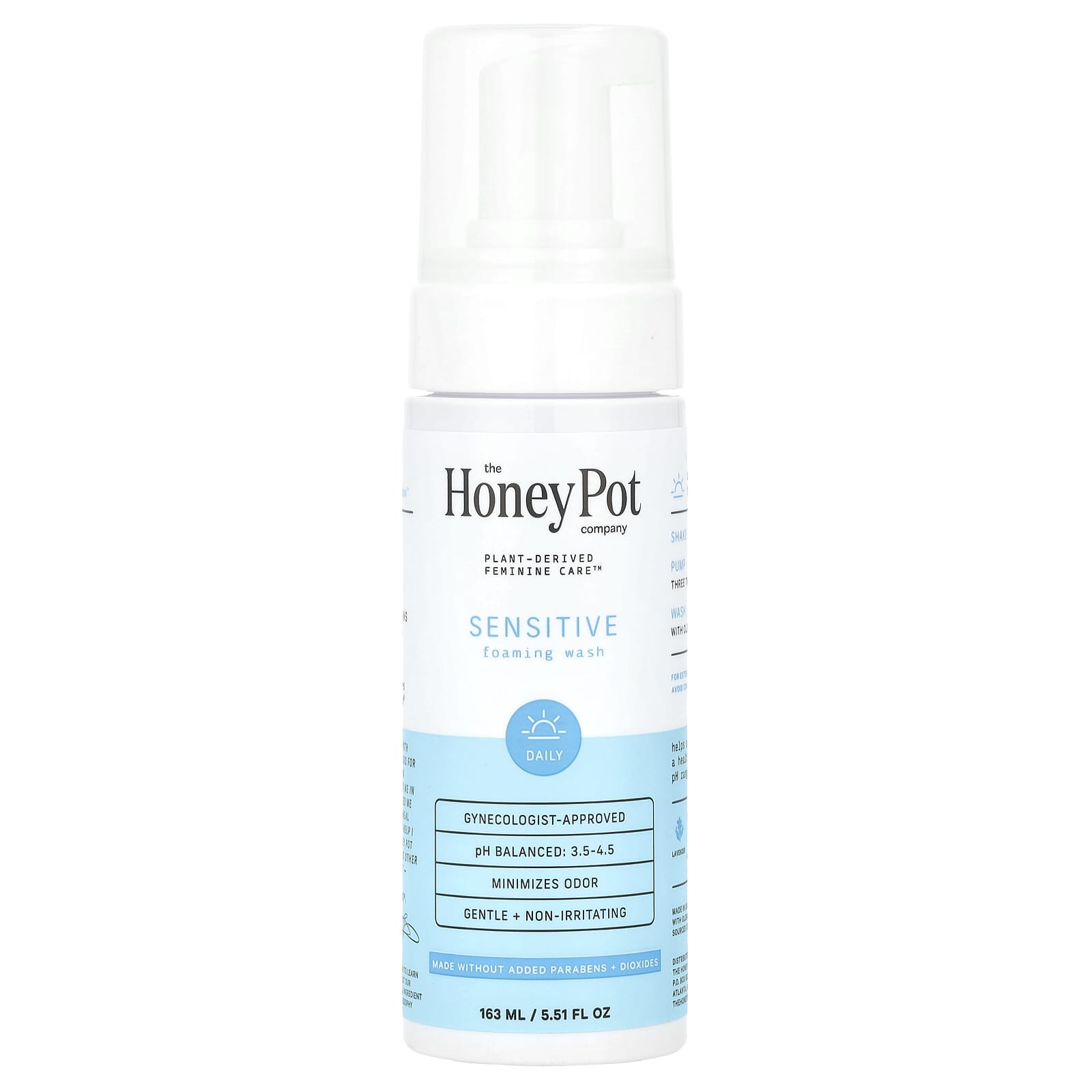 The Honey Pot Company, Foaming Wash, Sensitive, 5.51 fl oz (163 ml) - Image 1