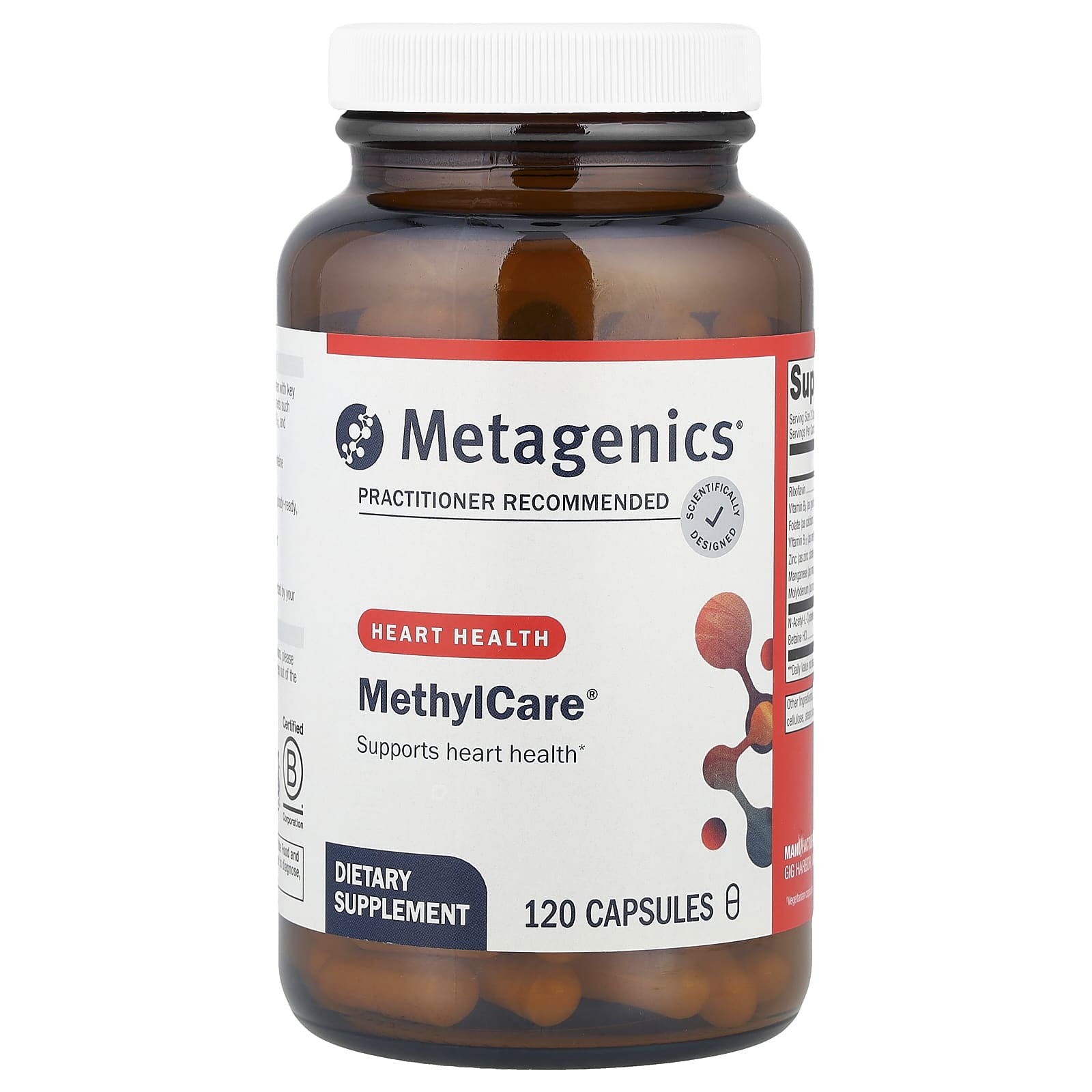 Metagenics, MethylCare®, Heart Health, 120 Capsules - Image 1