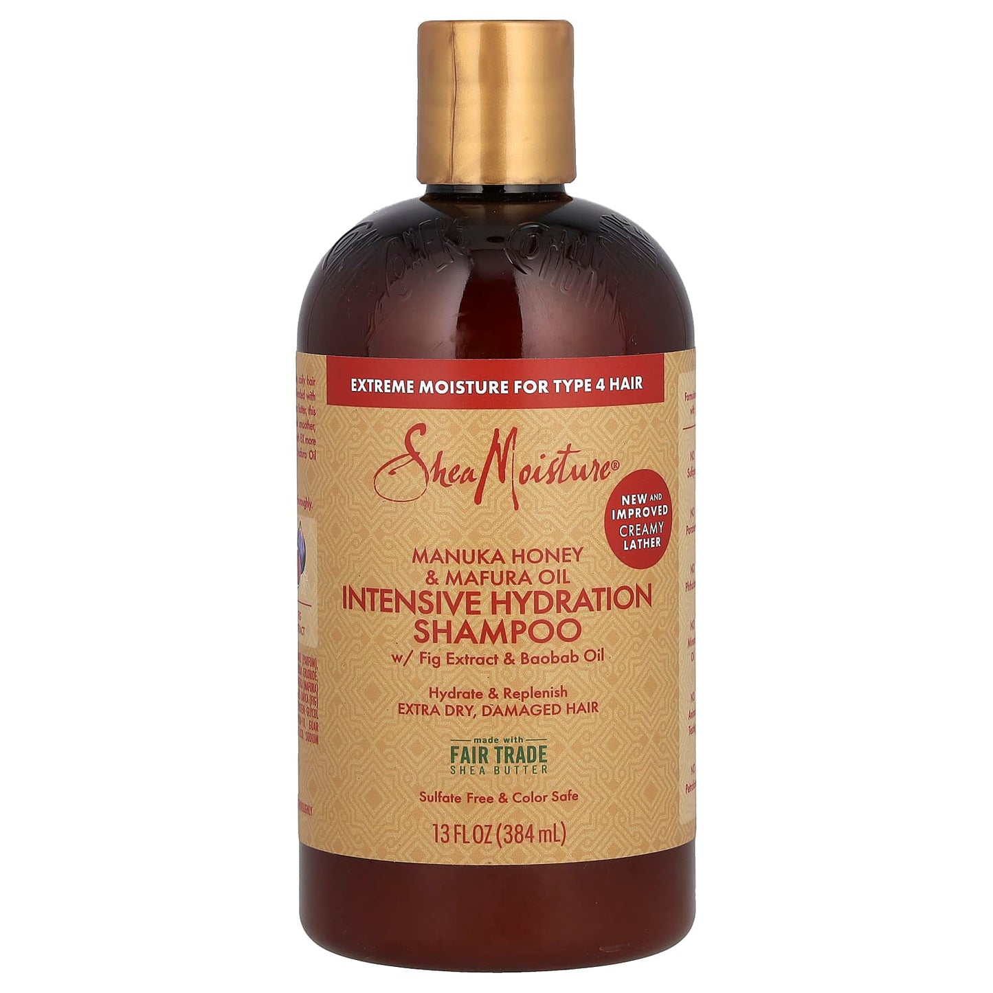 SheaMoisture, Manuka Honey & Mafura Oil, Intensive Hydration Shampoo, Extra Dry, Damaged Hair, 13 fl oz (384 ml) - Image 1