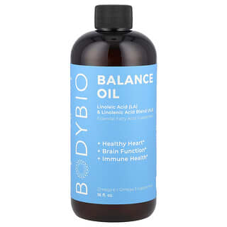 BodyBio Balance Oil - Omega 6 & 3 Supplement for Heart & Brain Health