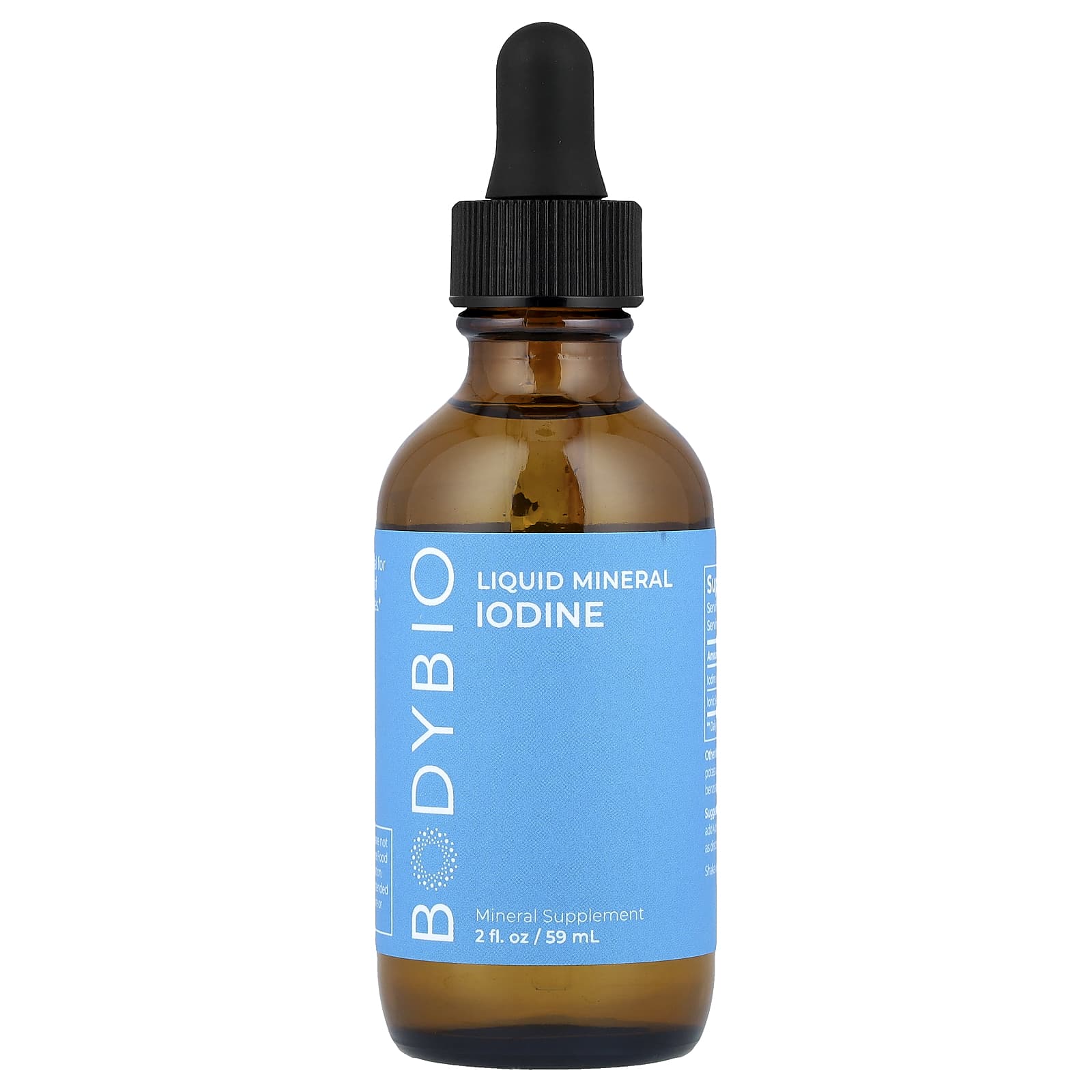 Boost Thyroid Health with BodyBio Iodine Liquid Mineral, 59ml - Image 1