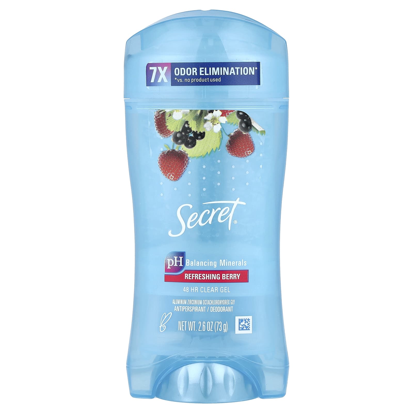 Secret, 48 Hour Clear Gel, Antiperspirant/Deodorant, Refreshing Berry, 2.6 oz (73 g) - Image 1