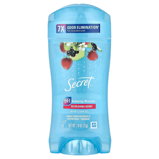 Secret, 48 Hour Clear Gel, Antiperspirant/Deodorant, Refreshing Berry, 2.6 oz (73 g) - Image 1