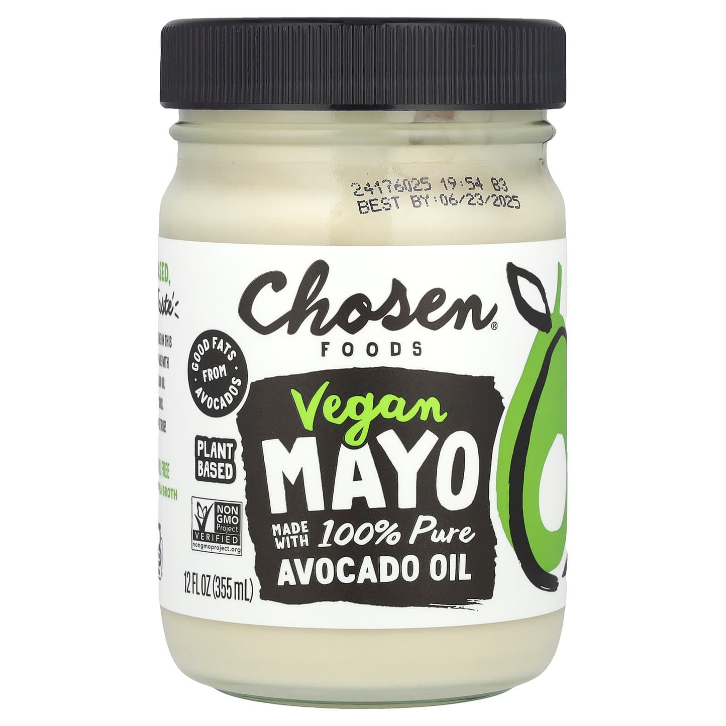 Chosen Foods, Vegan Mayo, 12 fl oz (355 ml)