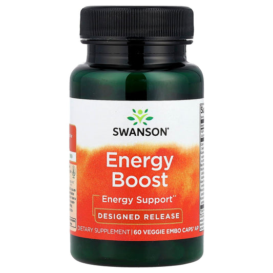 Swanson, Energy Boost, 60 Veggie EMBO Caps® AP - Image 1