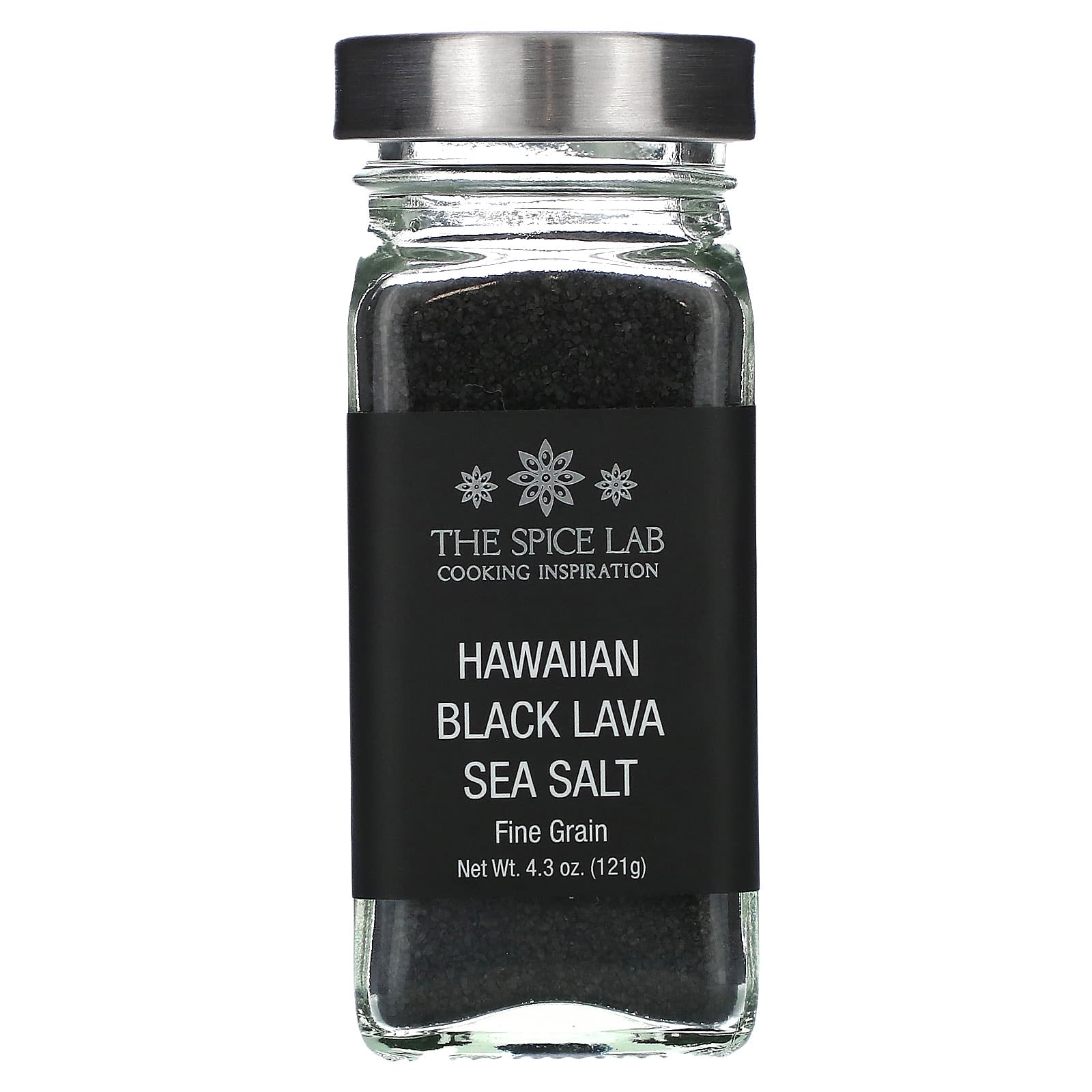 The Spice Lab, Hawaiian Black Lava Sea Salt, Fine Grain, 4.3 oz (121 g) - Image 1