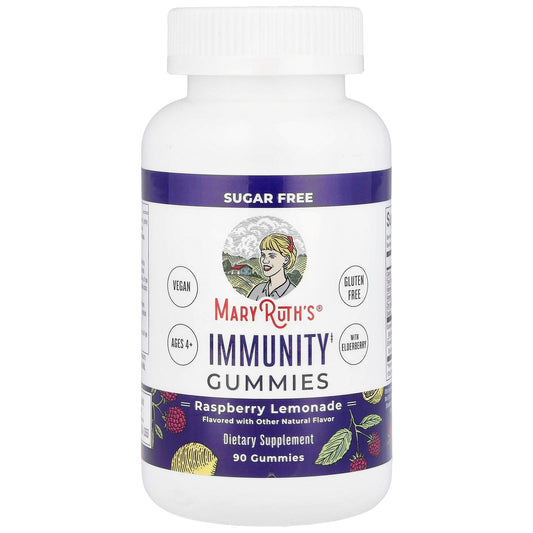 MaryRuth's, Immunity Gummies, Raspberry Lemonade, 90 Gummies - Image 1