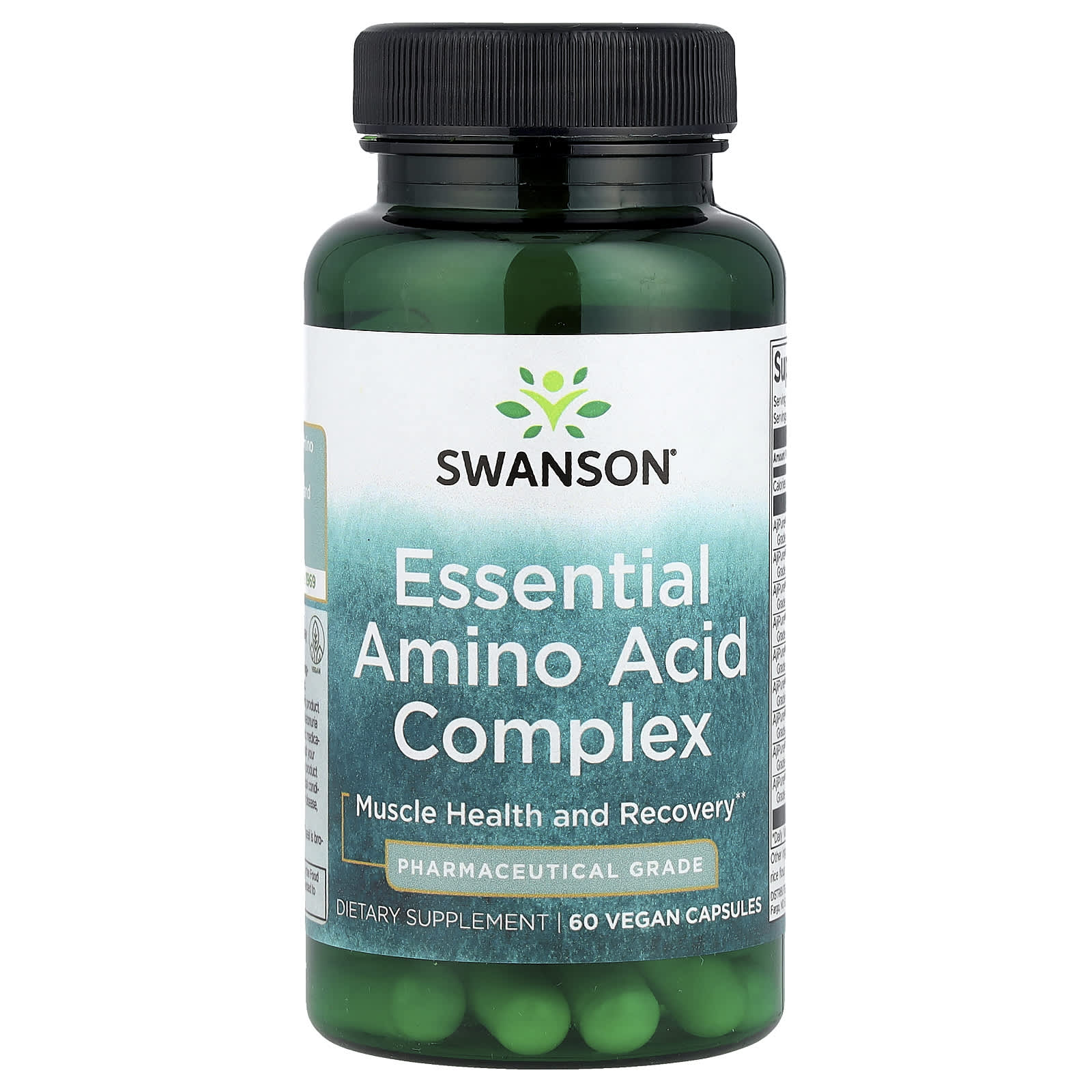Swanson, Essential Amino Acid Complex, 60 Vegan Capsules - Image 1