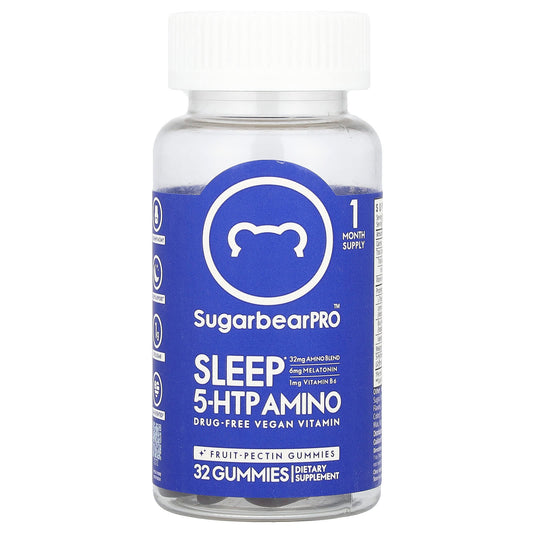 SugarbearPro, Sleep 5-HTP Amino Gummies, 32 Gummies - Image 1