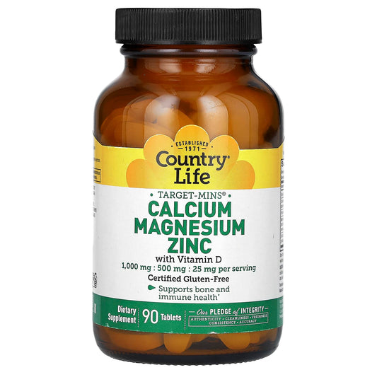 Boost Bone Health with Country Life Calcium Magnesium Zinc - Image 1