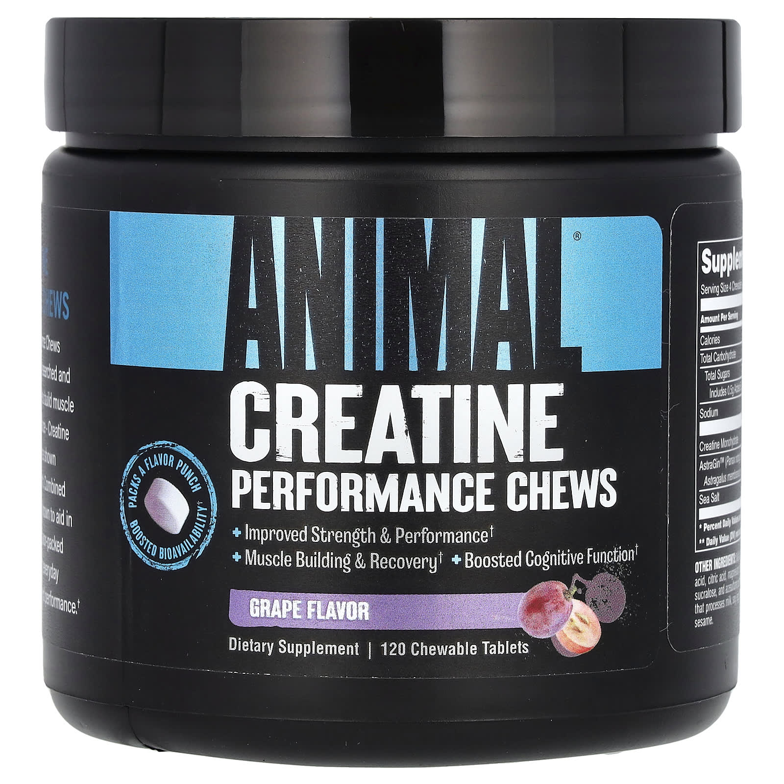 Animal Creatine Performance Chews - Boost Muscle Strength & Recovery - Image 1