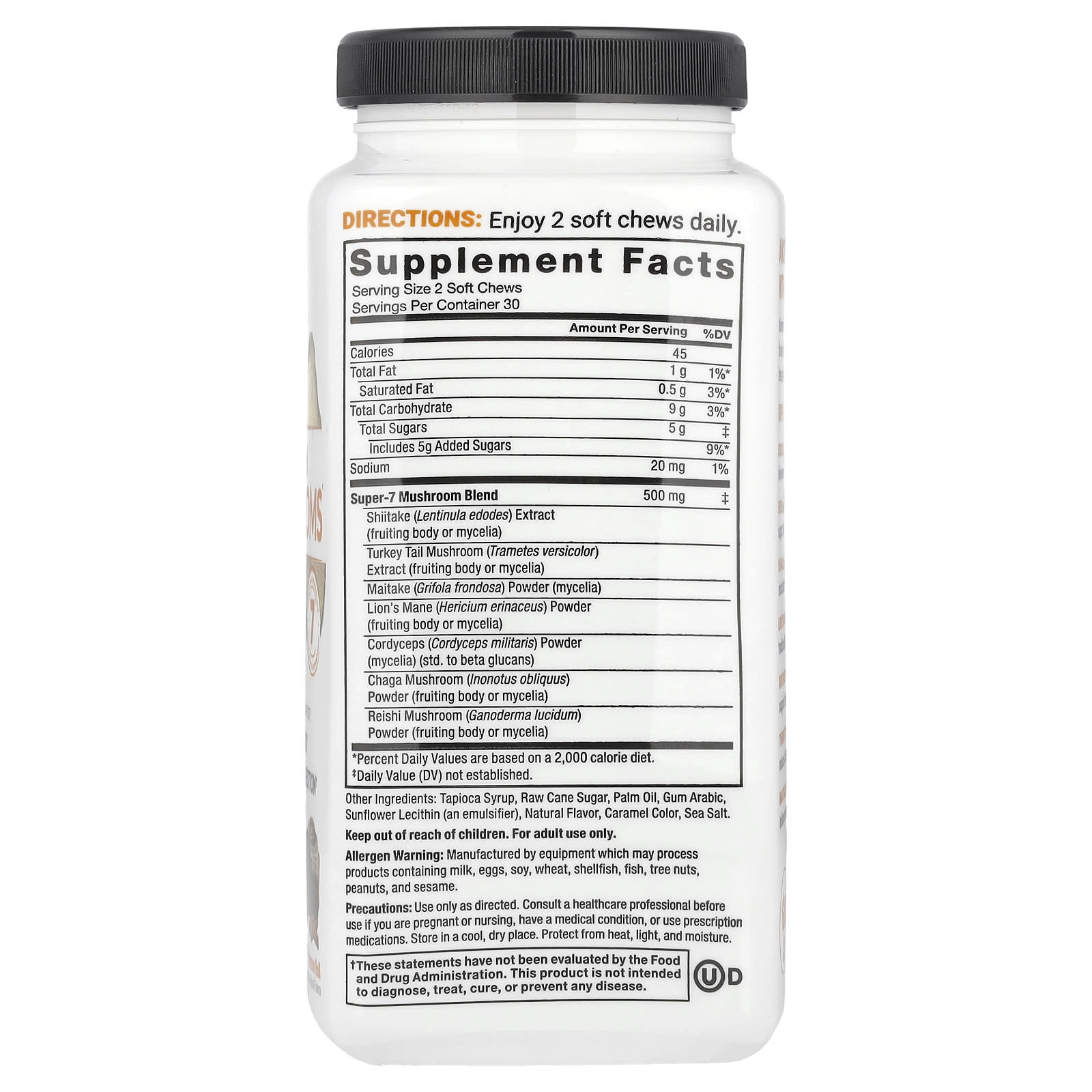 Force Factor Modern Mushrooms Cinnamon Roll Soft Chews for Energy & Immunity - Image 2