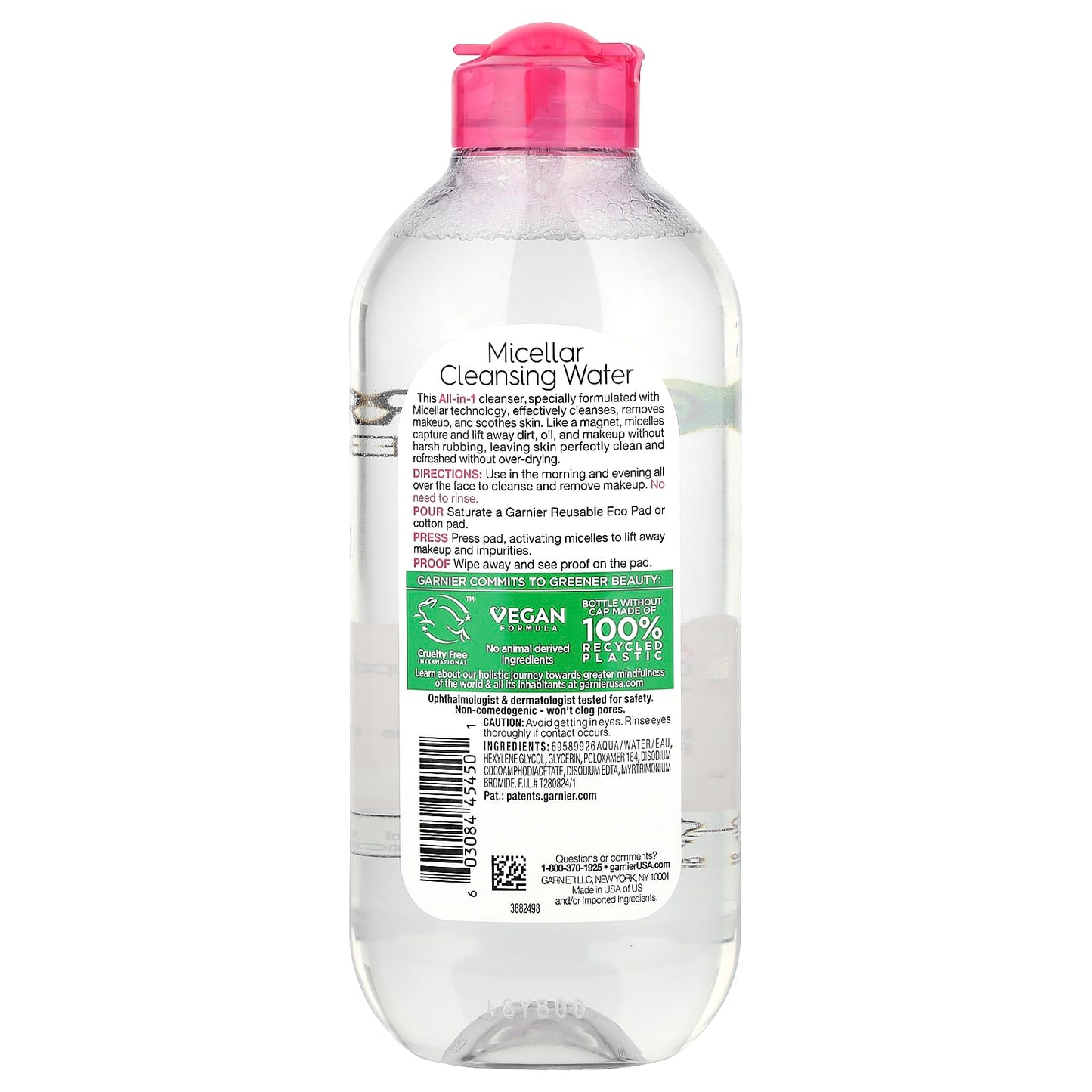 Garnier SkinActive Micellar Cleansing Water, All-in-1, 13.5 fl oz (400 ml) - Image 2