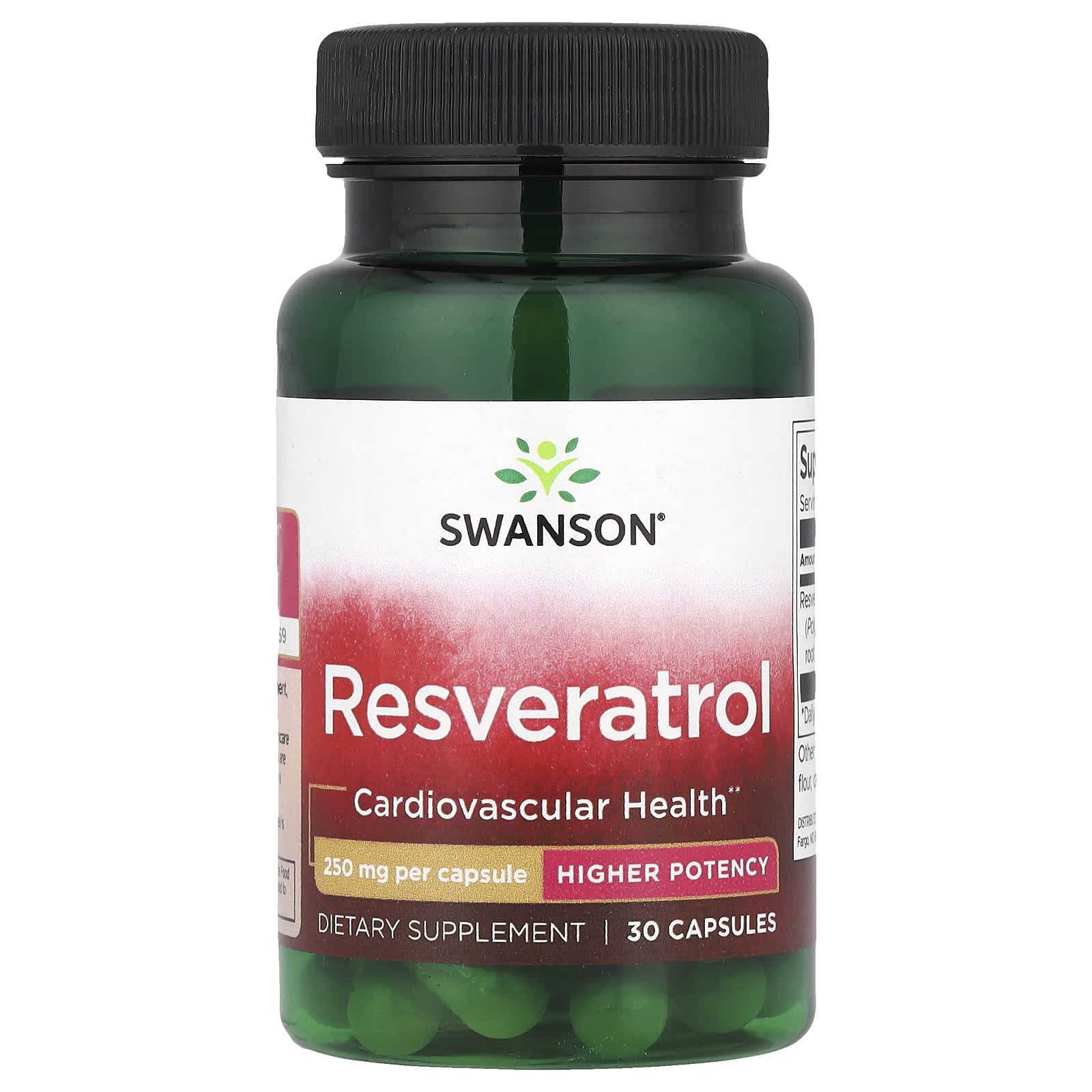 Swanson, Resveratrol, 250 mg, 30 Capsules - Image 1