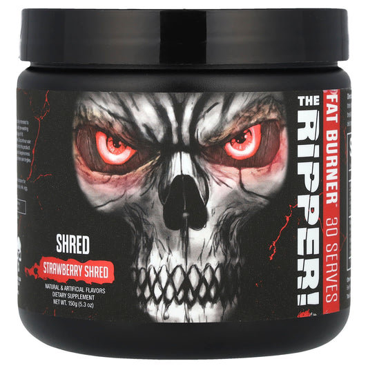 JNX Sports Strawberry Shred Fat Burner 5.3 oz (150g) - Natural Energy & Appetite Control - Image 1