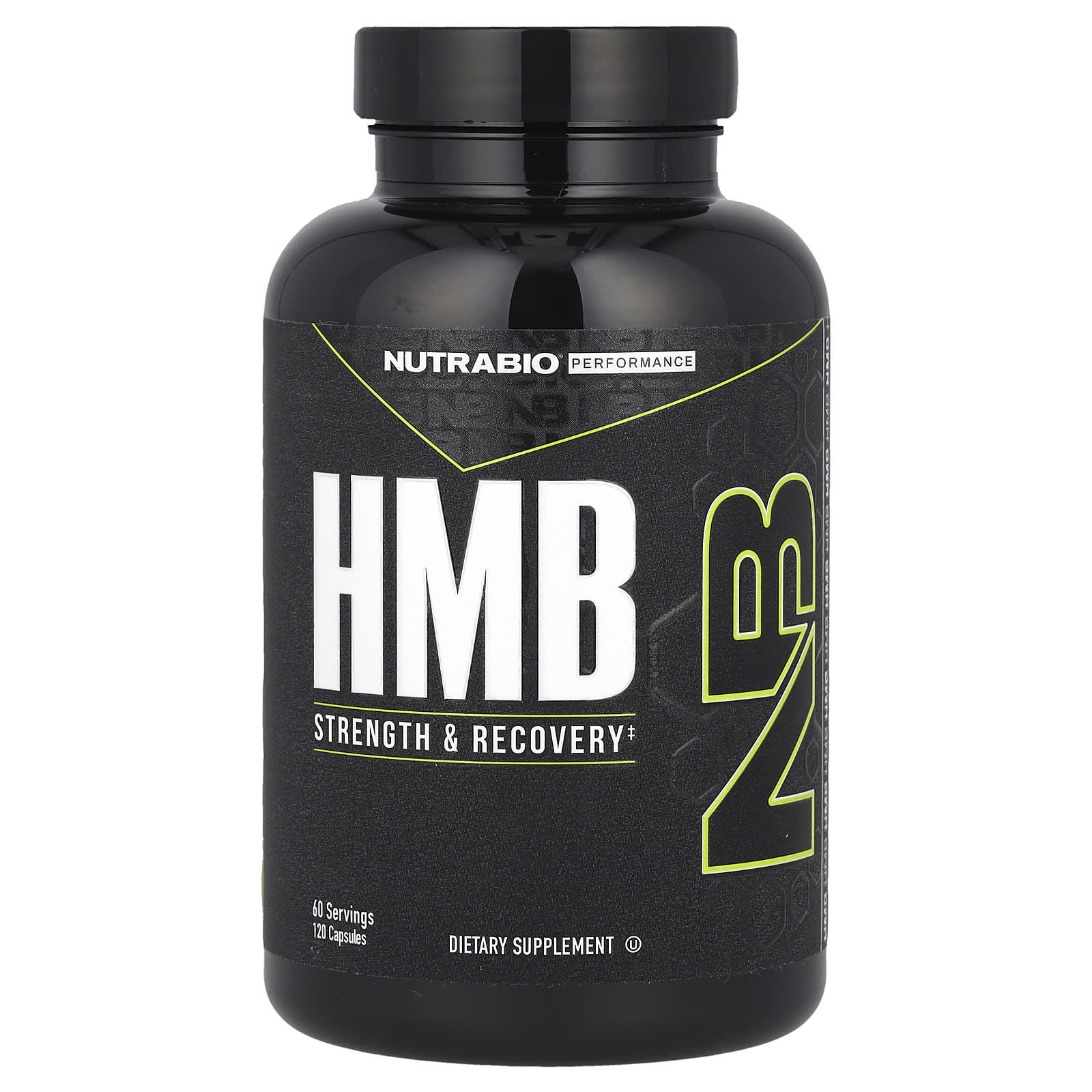 NutraBio, Performance, HMB, 120 Capsules (500 mg per Capsule) - Image 1
