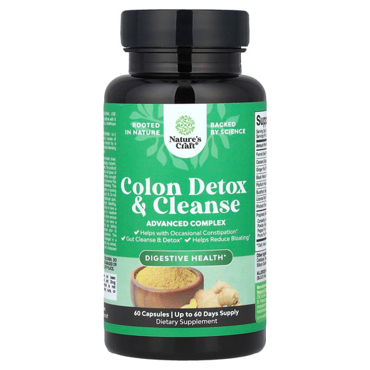 Nature's Craft, Colon Detox & Cleanse, 60 Capsules - Image 1