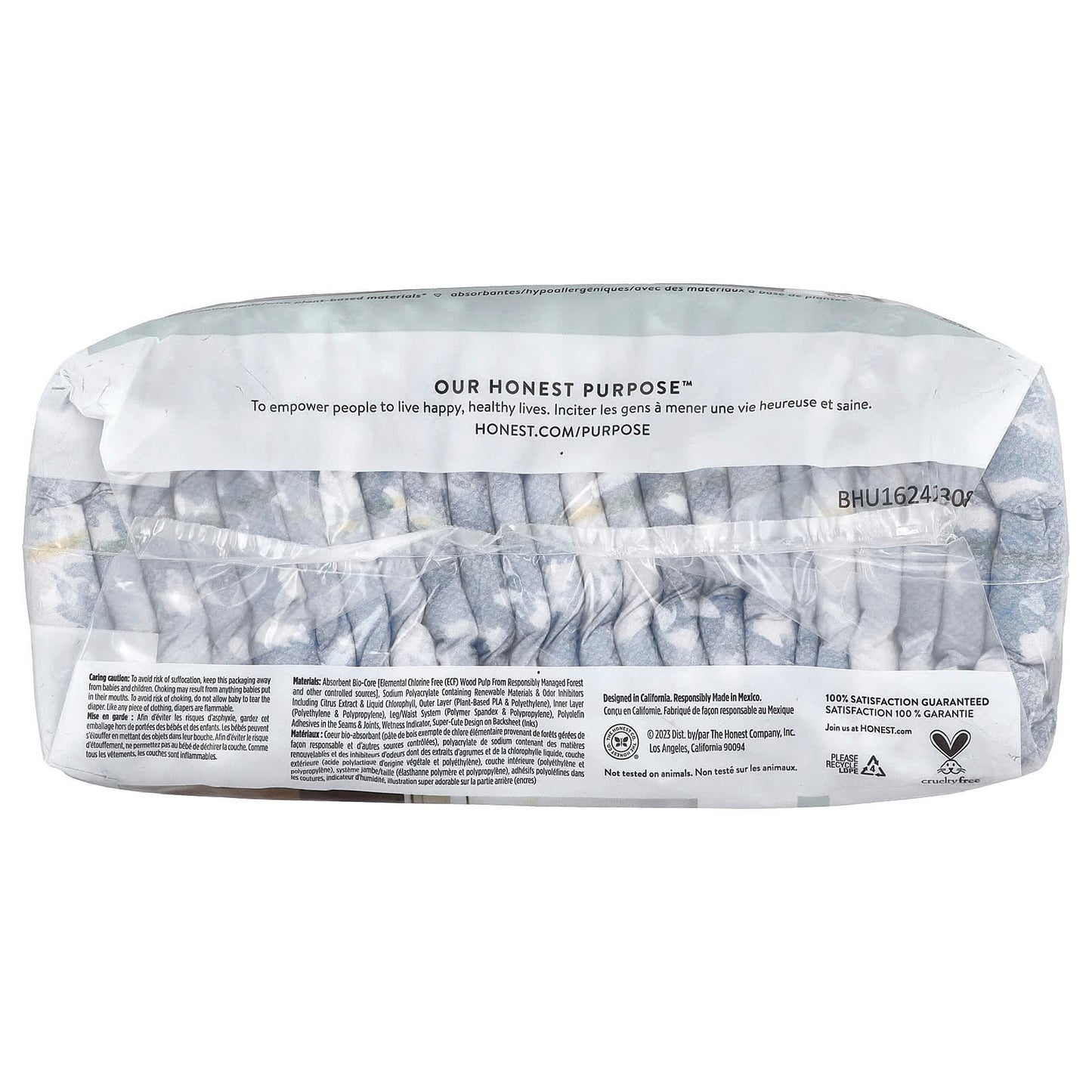 The Honest Company, Clean Conscious Diapers™, Size 4, 22-37 lbs, Tie-Dye For, 23 Diapers - Image 2