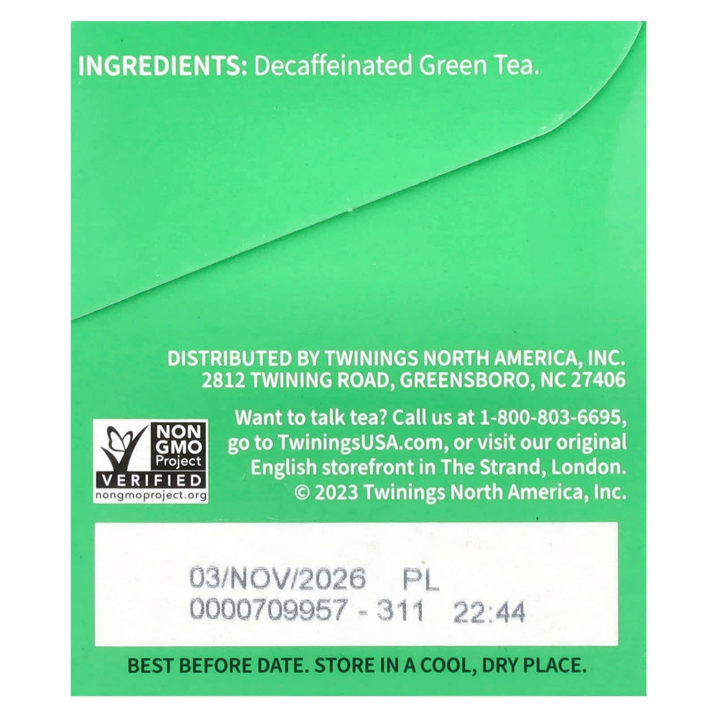 Twinings, Green Tea, Decaffeinated, 20 Tea Bags, 1.41 oz (40 g) - Image 2