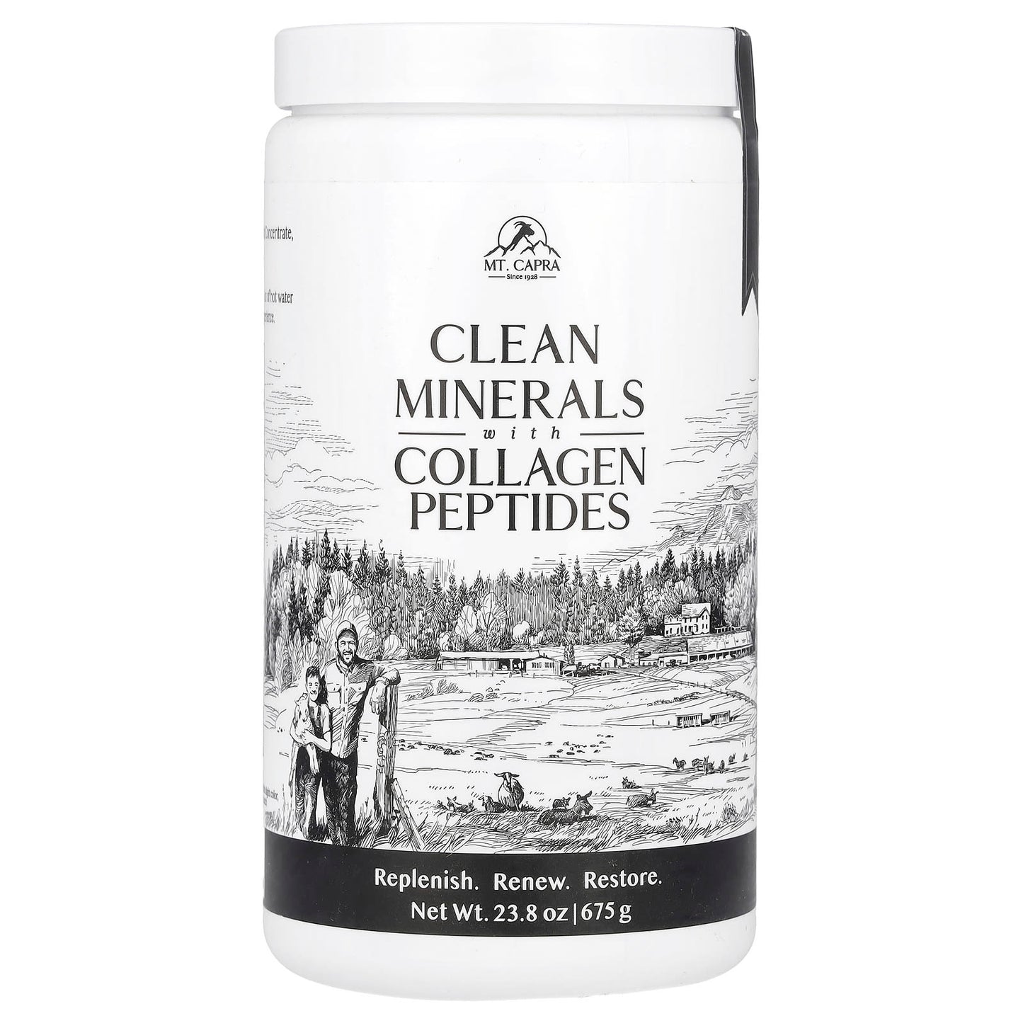 Mt. Capra, Clean Minerals with Collagen Peptides, 23.8 oz (675 g) - Image 1