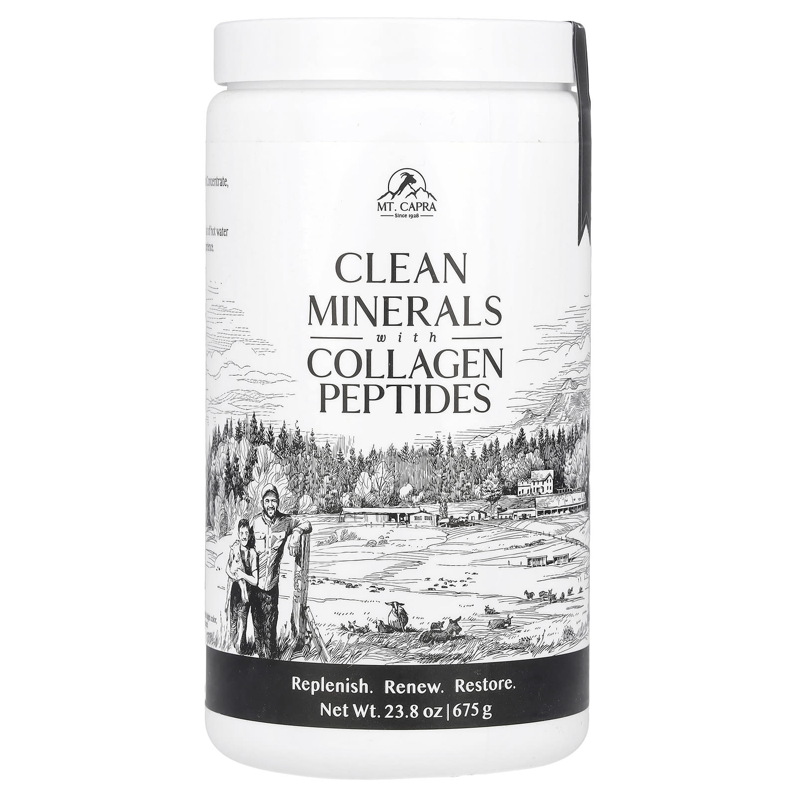 Mt. Capra, Clean Minerals with Collagen Peptides, 23.8 oz (675 g) - Image 1
