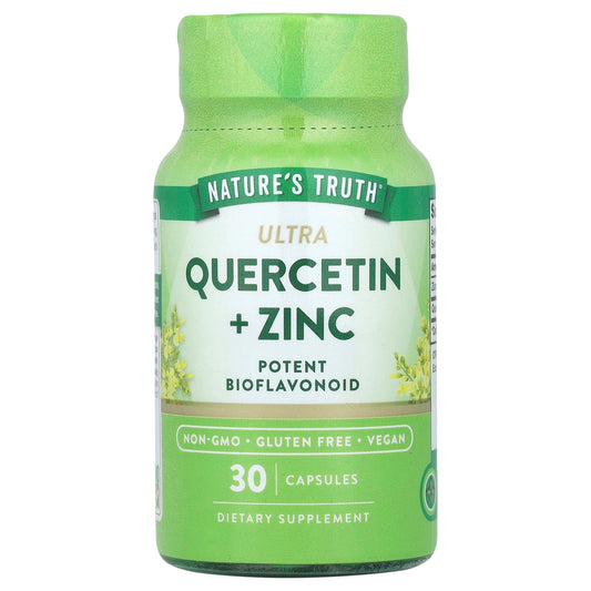 Nature's Truth, Ultra Quercetin + Zinc, 30 Capsules - Image 1