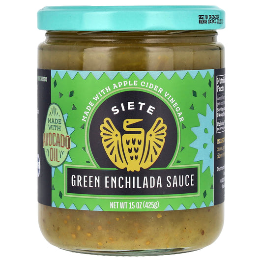 Siete, Green Enchilada Sauce, 15 oz (425 g) - Image 1