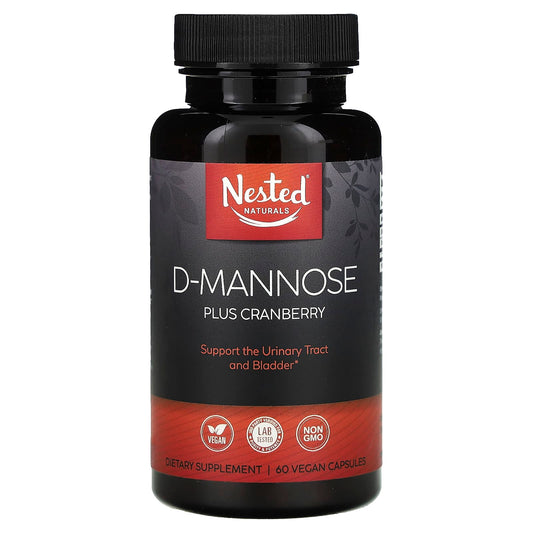 Nested Naturals, D-Mannose Plus Cranberry, 60 Vegan Capsules - Image 1