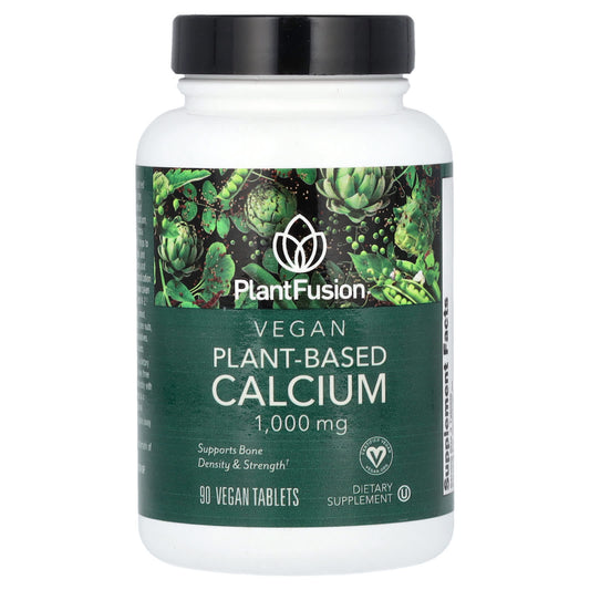 PlantFusion, Vegan Planet-Based Calcium, 90 Tablets (333 mg per Tablet) - Image 1