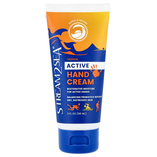 Stream2Sea, Active Hand Cream, Tropical, 3 fl oz (90 ml) - Image 1