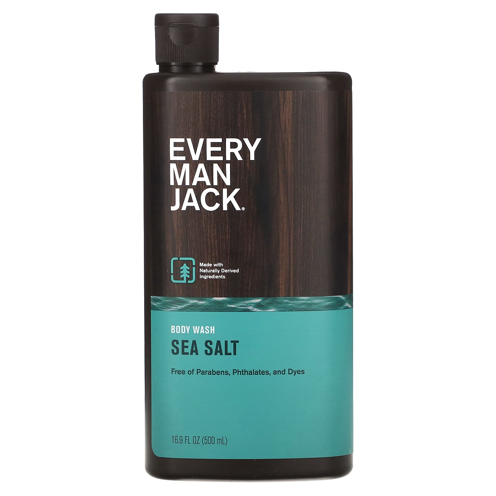 Every Man Jack Sea Salt Body Wash, 16.9 fl oz, Gentle & Hydrating - Image 1
