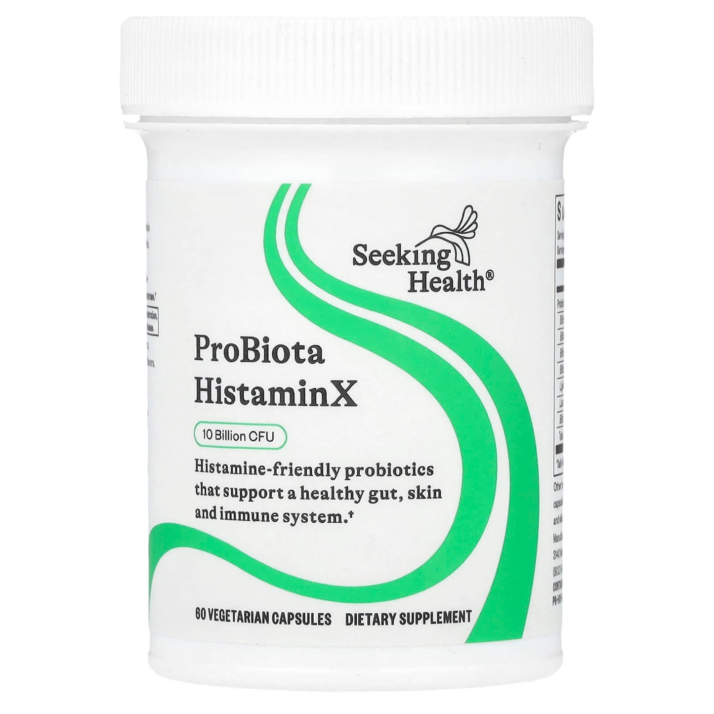 Seeking Health, ProBiota HistaminX, 10 Billion CFU, 60 Vegetarian Capsules - Image 1