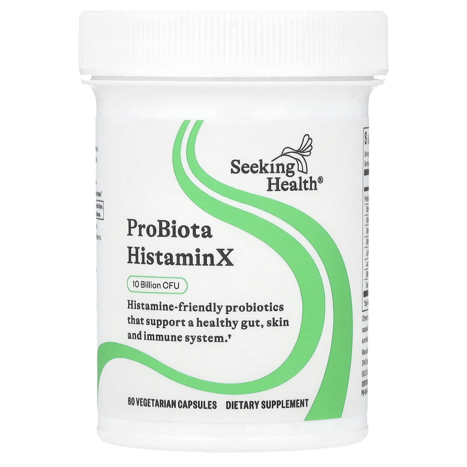 Seeking Health, ProBiota HistaminX, 10 Billion CFU, 60 Vegetarian Capsules - Image 1